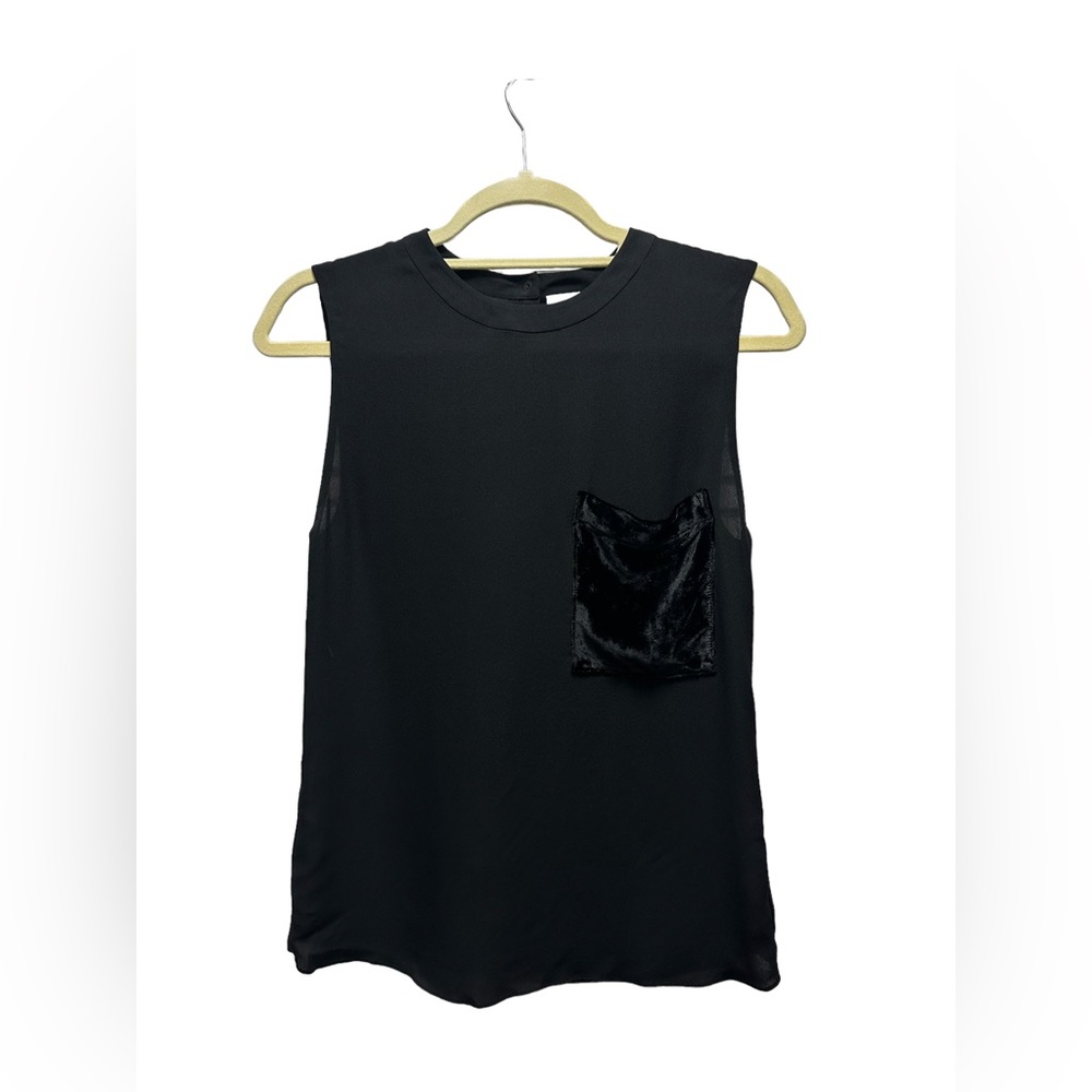 NWT A.L.C Silk Cami w/ Velvet Pocket. Sz 2 Small
